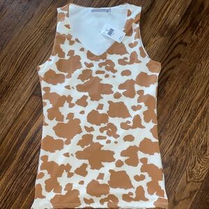 Red by BKE western cow print tank top Small NWT